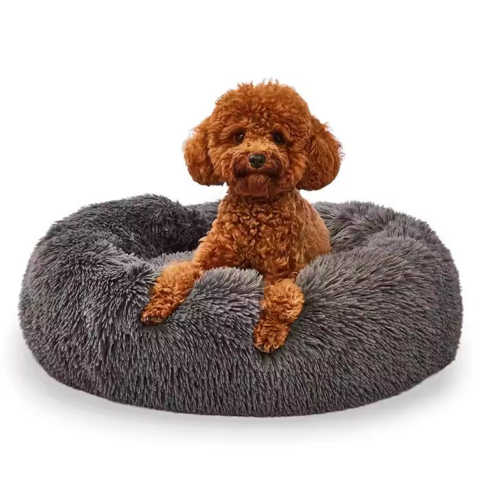 Round Donut Shape Plush Sofa Chair for Pets