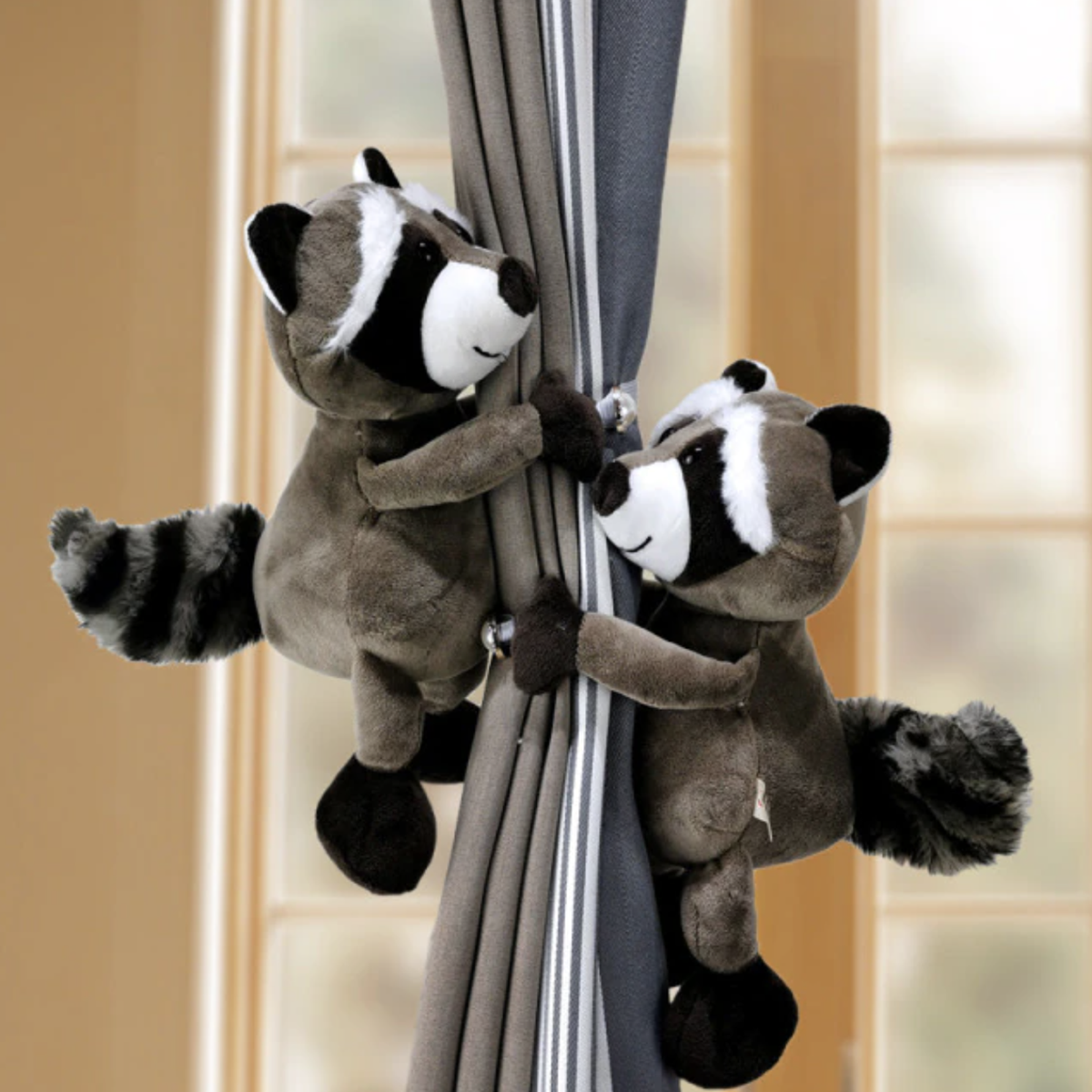 Plush Animal Curtain Tiebacks for Kids Room