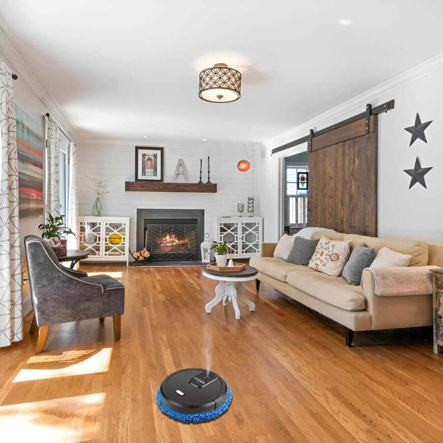 Circular Automatic Robot Mop for Floor Cleaning