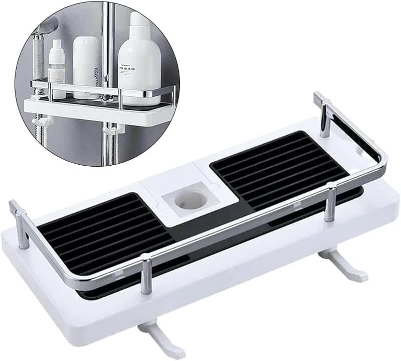 Bathroom Shower Storage Rack - Rod Shower Holder