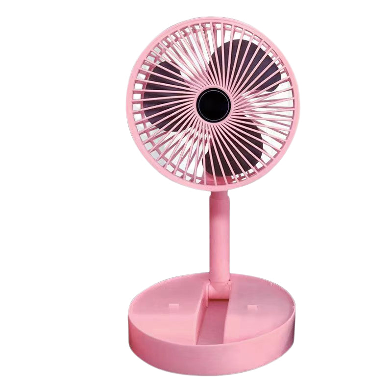 Telescopic Folding Table Fan with Adjustable Height