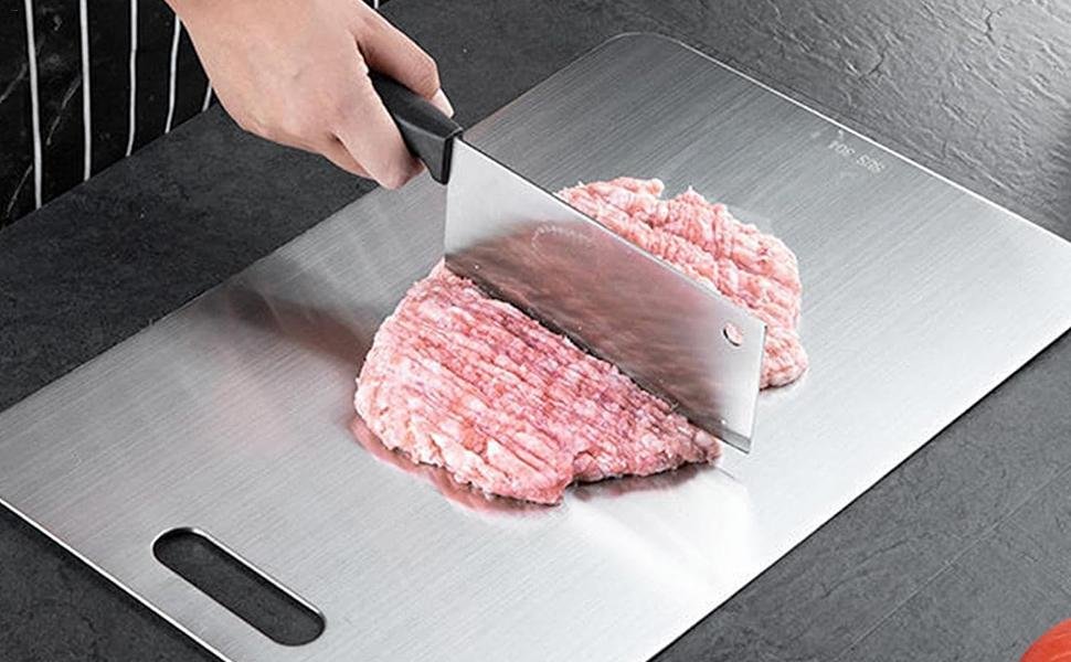 Stainless Steel Cutting Board for Durable Food Preparation