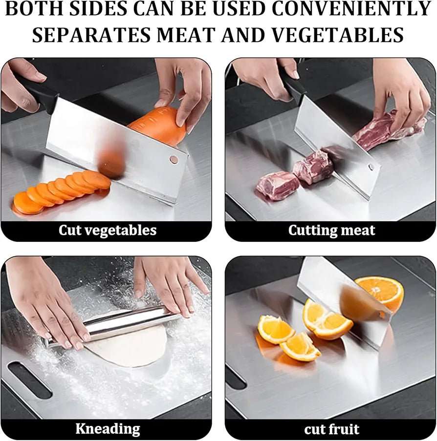 Stainless Steel Cutting Board for Durable Food Preparation
