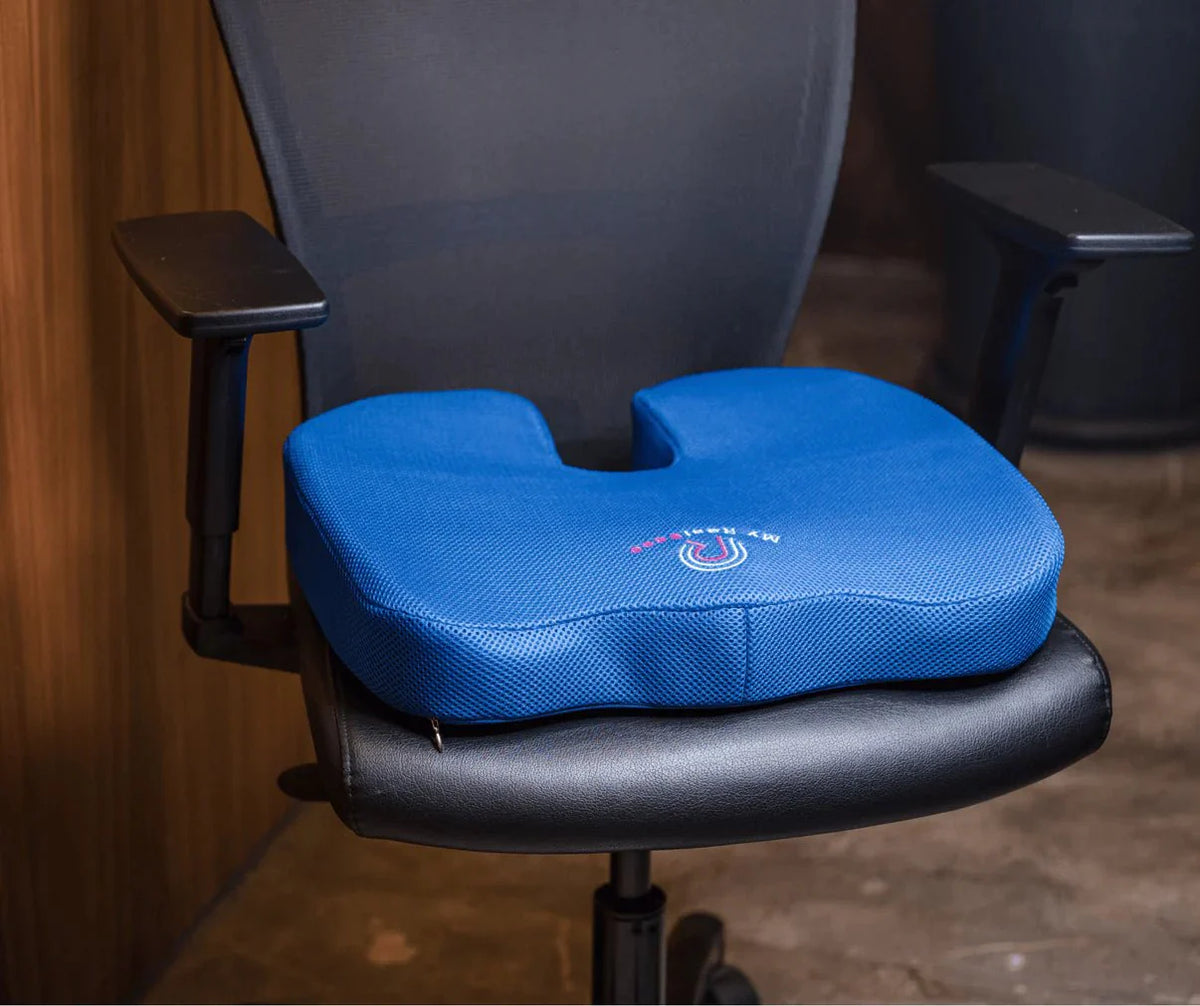 Ergonomic Seat Cushion for Back and Hip Support