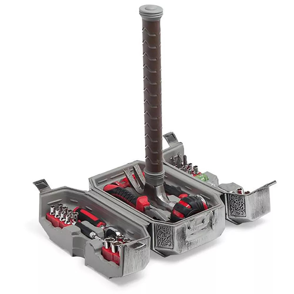 Hammer Shaped Tool Storage Box with Portable Handle