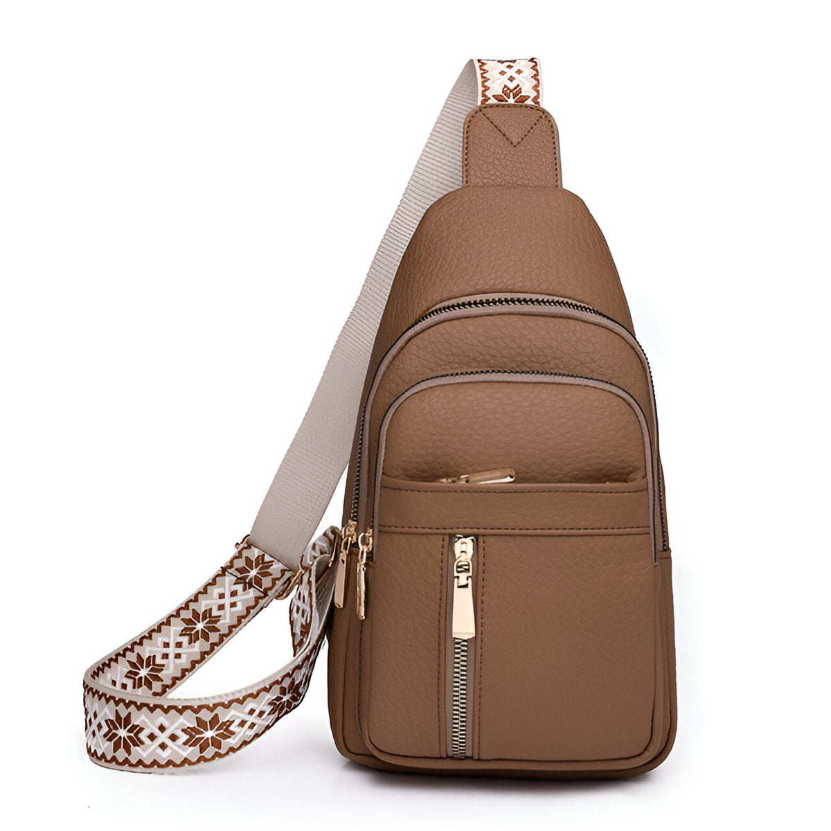 Casual Anti-Theft Crossbody Bag with Zipper Pockets