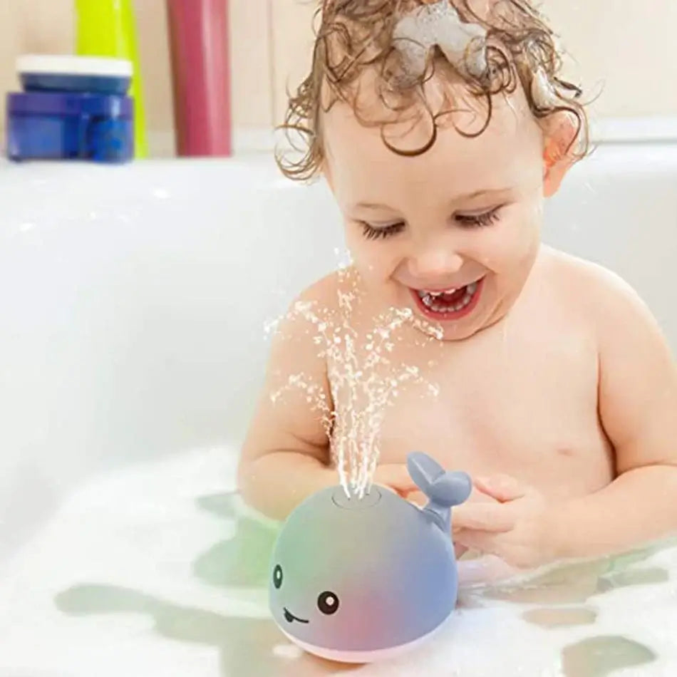 Whale Water Sprinkler Bath Toy for Kids