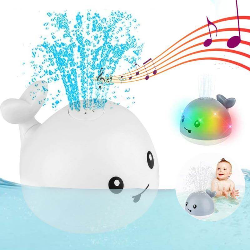 Whale Water Sprinkler Bath Toy for Kids